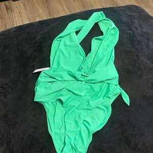 Karen Millen Vibrant Green Swimsuit